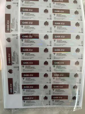 Glow 70mg 2ml 3ml Flesetiketten met Aangepast ontwerp