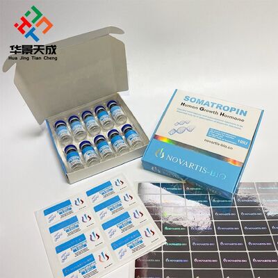 Somatropine H gh 100iu Etiketten en doos met 10 injectieflacons