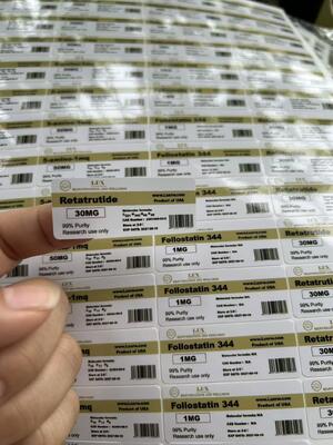GHK-CU 10mg Pvc Self Adhesive Labels