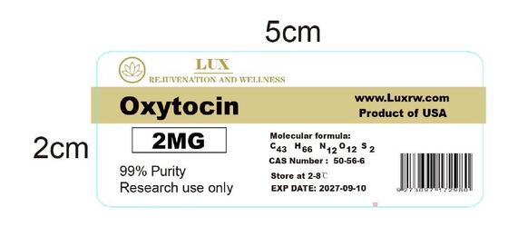 TB500 PVC waterdichte peptide flacon etiketten