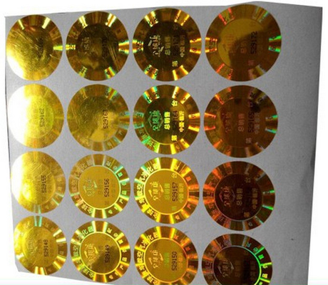 Zilveren zegel hologram labels voor de 10 ml flacons of dozen
