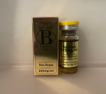 Glanzende gouden etiketten en dozen voor de flacons van 10 ml DHB
