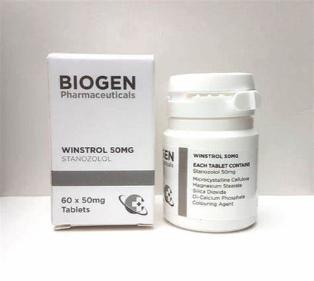 De Fles van de de Tablettenpil van Biogenpharma Dianabol 10mg etiketteert en Dozenvierkant