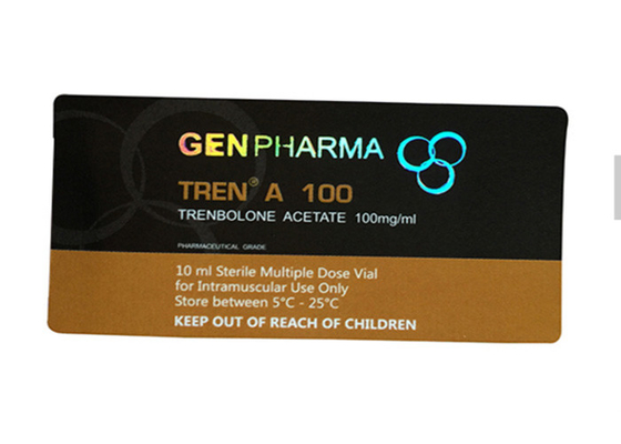 Hologram afdrukken 10ml aangepaste flaconetiketten verwijderbare farmaceutische stickers