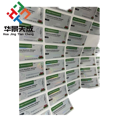 Witte glazen flaconetiketten voor plastic flacons Aanpasbaar ontwerp