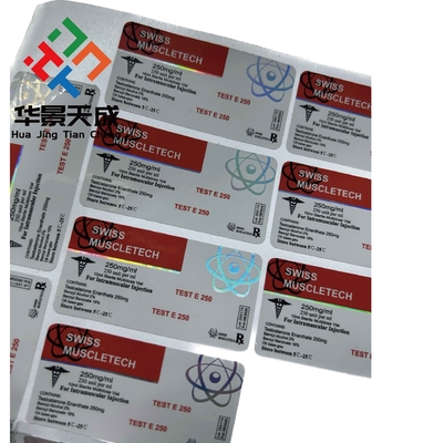 Permanent kleverig glazen flacon etiketten 2,5 Mil dikte Voor glazen containers