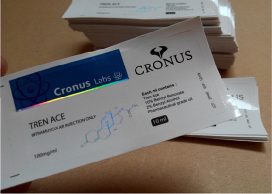 Etiketten voor laboratoriumflesjes, 10 ml, Laser Pharma Vinyl Label Stickers Hologram Effect