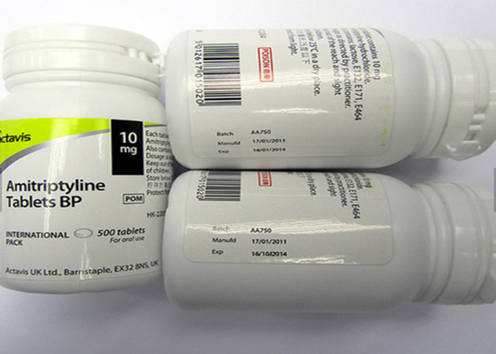 Pil Fles Instructie Aangepaste flaconetiketten Glanzende afwerking met PET-materiaal