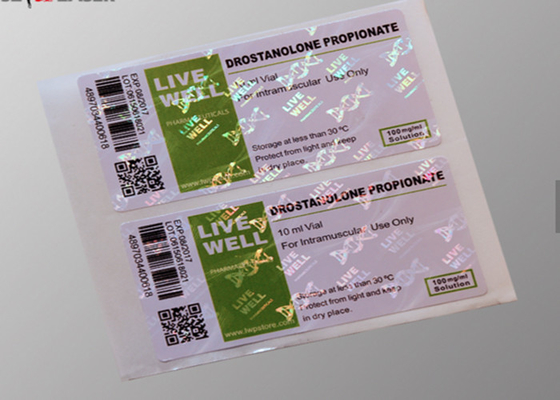 Sterke Zelfklevende het Hologramstickers van de Flesjedouane voor Drostanolone-Propionaat