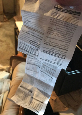 Compensatiedocument de Druk van de Pamfletbijsluiter/Farmaceutische Druk voor 10ml-Flesjevakje