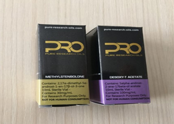 Pro Pharma 10 ml medicijnpapierdoos / flacondoos Gouden logo gestempeld 4 C afdrukken