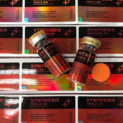 Synthese Farmaceutisch Hologram 10 ml Fles Etiketten Glanse Afwerking Zelfklevende Etiketten