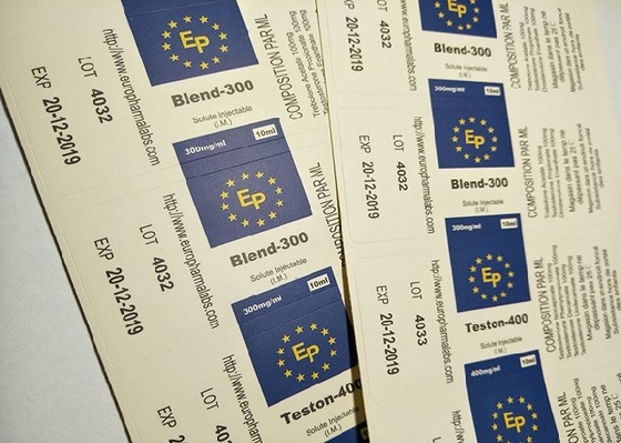 Mat beëindig Lamineringsdocument de Etiketten van de Apotheekfles voor EP-Ontwerp