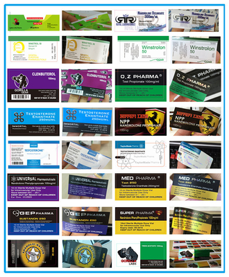 Immortal Labs Glanzende 10 ml glazen flaconetiketten Hologram Apotheeketiketten