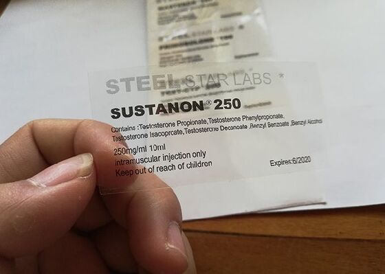 Transparante Materail-Douane Zelfklevende Stickers voor 10ml-de Fles van het Flesjeglas