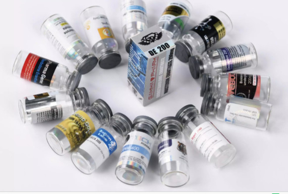 Glanzend/ Matt Finish Multidose 10 ml flacon etiketten voor vierkant Sharpe Nan Drolone Decanoate glazen containers