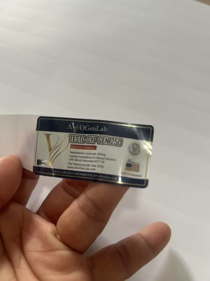 Nieuw ontwerp Hologram Test Cyp 10 ml flacon Etiketten Met Gouden Lijn Etiketten