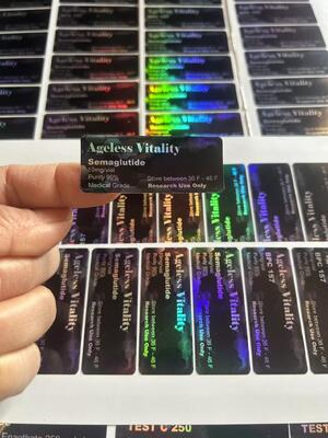 Semaglutide 10mg Peptide Flesetiketten met Gratis Ontwerp