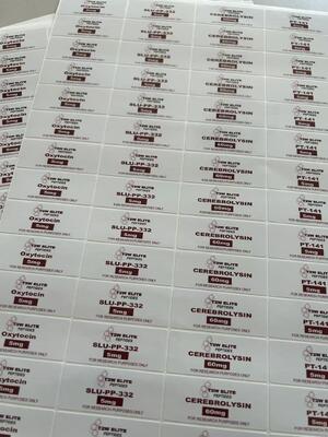Oxytocine 5mg pvc-etiketten voor kleine peptideflesjes