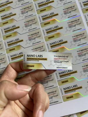 Test ENAN laser PET mateail 10 ml flacon etiketten