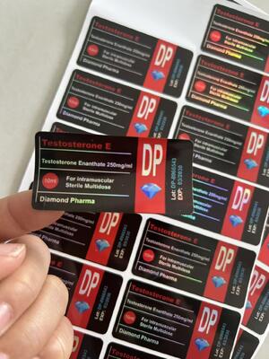 Test ENAN Laser Materiaal Merk Diamond Pharma 10ml Flesje Etiketten