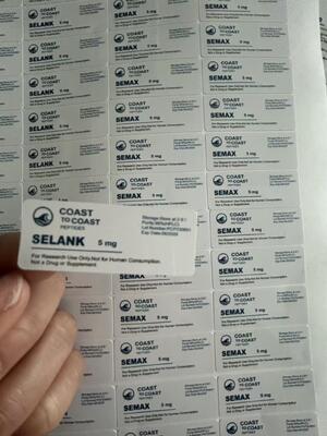 Selank 5 mg kleine injectieflacons 2 3 ml glazen flessen peptide etiketten