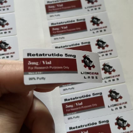 Retatrutides 5 mg Witte Pvc kleine injectieflacons Etiketten