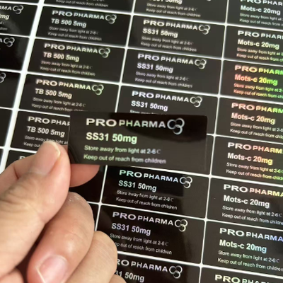 SS-31 50 mg Peptide Flesse Etiketten