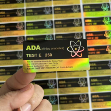 Test Enanthate 250 mg Goud en Zwart Laser Materiaal etiketten
