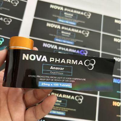 Anavar 20mg laser materiaal PET plastic flessen etiketten