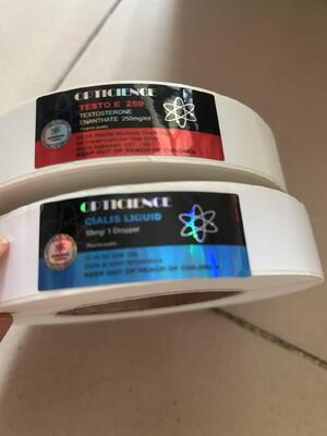 Cialis 20mg hologram materiaal labels stickers op rol