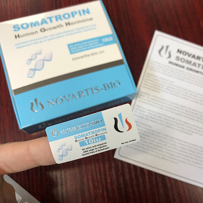 Glanzende 2ml HG 10IU Farmaceutische injectieflaconetiketten