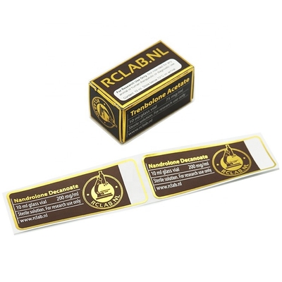 Embossing Glanzende Waterdichte 10ml Flacon Flacon Labels