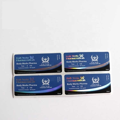 10 ml CMYK orale flacon pil glazen flaconetiketten