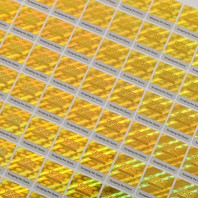 Sticker van het de Veiligheidshologram van de antiradar 3D PET-folie