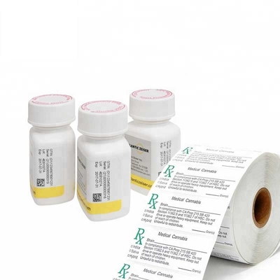 30mg pvc-Etiket 10x3cm van de Pillenfles met de Plastic Flessen van 30mg