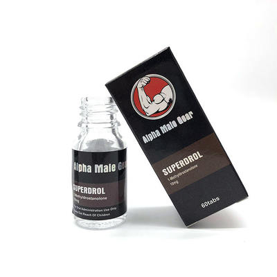 250gsm witte kartonnen Alpha Male Gear Superdrol flaconlabels en dozen