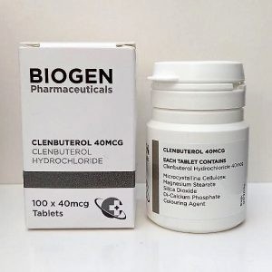 50 mg Biogen Pharmaceuticals anabole injectieflaconetiketten aangepast